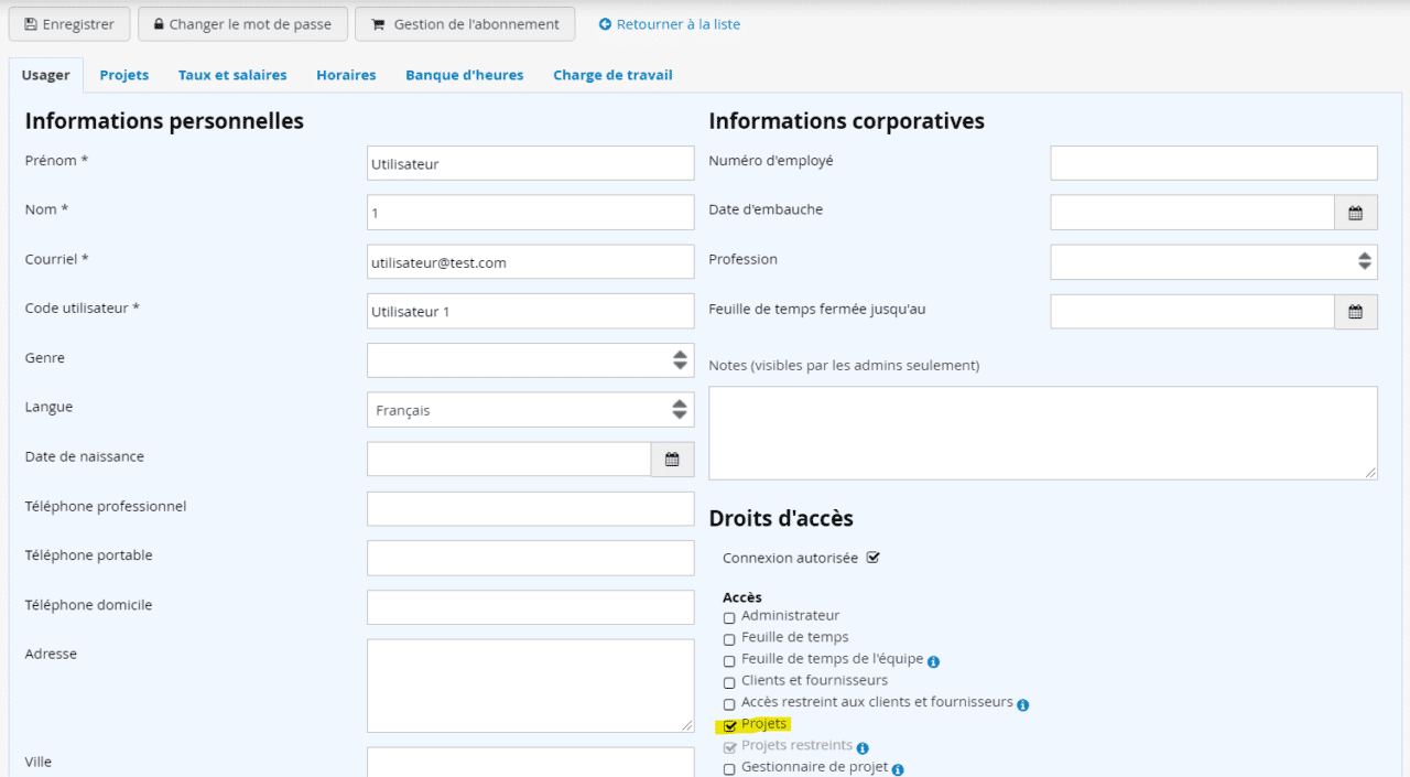 Gestion Des Droits Daccès Du Logiciel De Gestion Et Facturation 5372