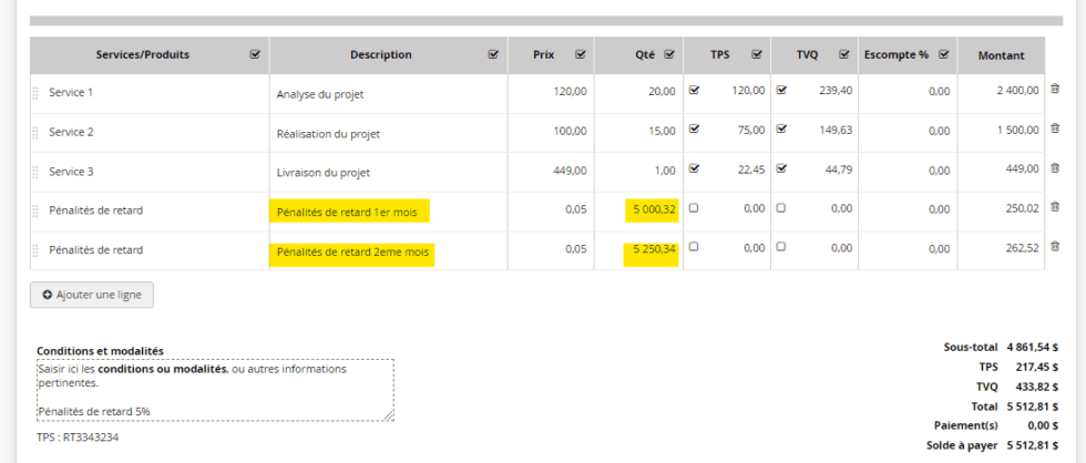 Ajouter Des Frais De Retard De Paiement Sur Ses Factures